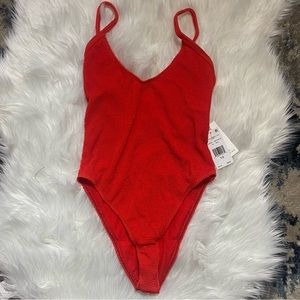 Good American Swim Always Fits Red One-Piece New With Tags Plus & Regular Sizes